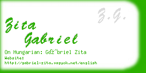 zita gabriel business card